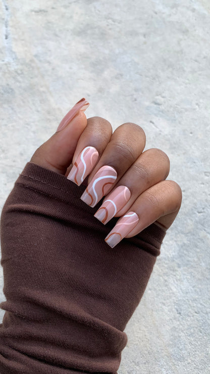 Toasted Press On Nails