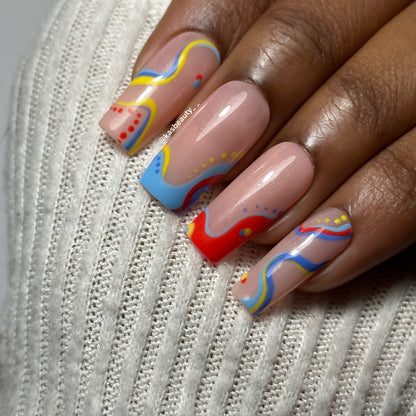 Tropical Press On Nails