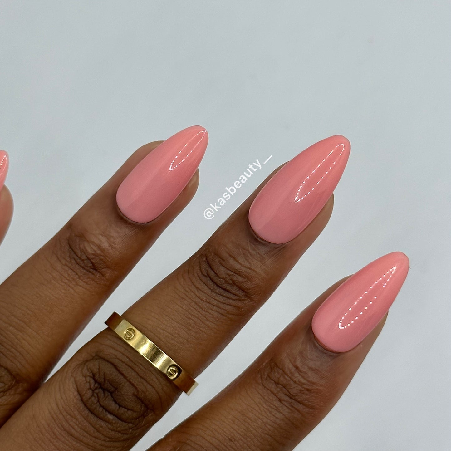 Opaque Pink Press On Nail Set