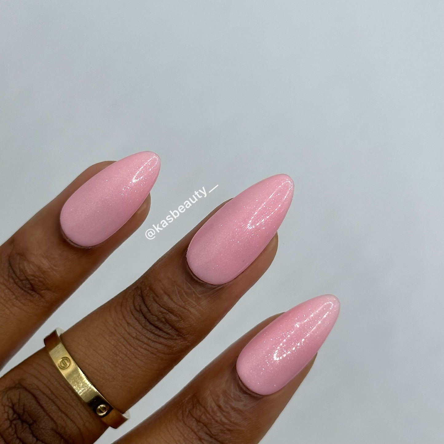 Pink Glitter Press On Nails